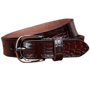 Fashion Genuine leather Belts for women Crocodile design Pin buckle belt woman Quality cow skin waist 5