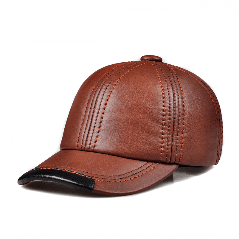 Leather Adjustable Baseball Cap