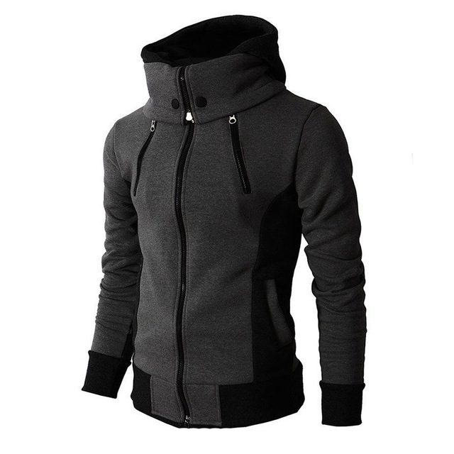 2022 Zipper Men Jackets Autumn Winter Casual Fleece Coats Bomber Jacket Scarf Collar Fashion Hooded Male 1.jpg 640x640 1
