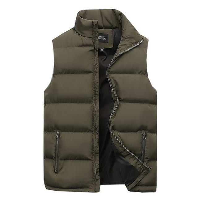 Mens Bubble Padded Vest Jackets 2023 Autumn Winter Warm Zipper Top Clothes Versatile Waterproof Down Thickened 3.jpg 640x640 3